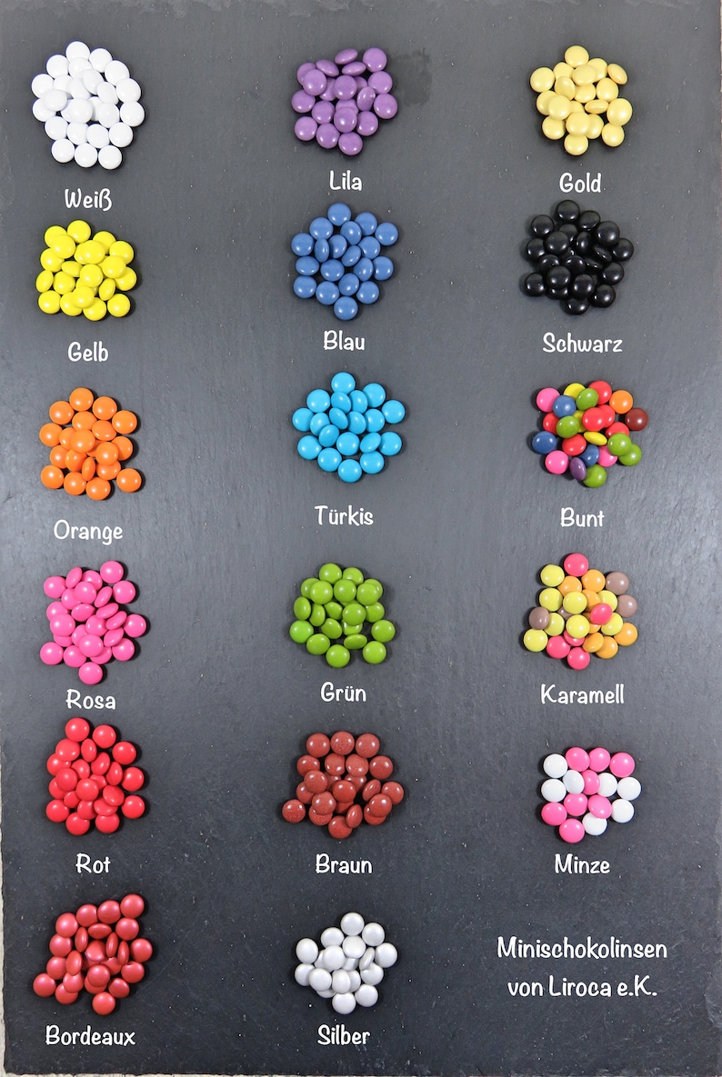 Black chocolate lenses, 100g, assorted, single colors, candy bar, like Smarties image 2