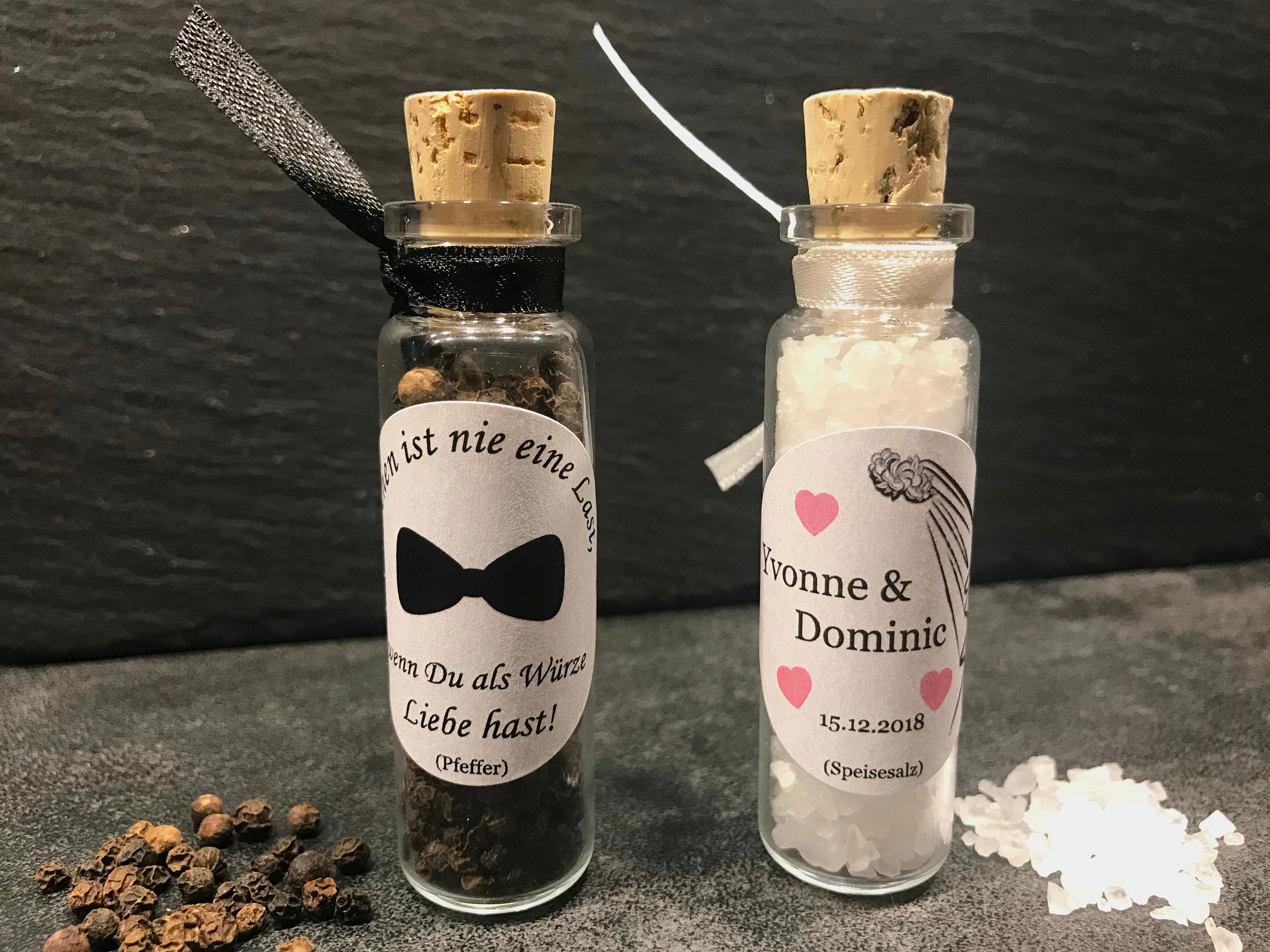 Gastgeschenke Hochzeit 10 Paare Salz und Pfeffer Etsy