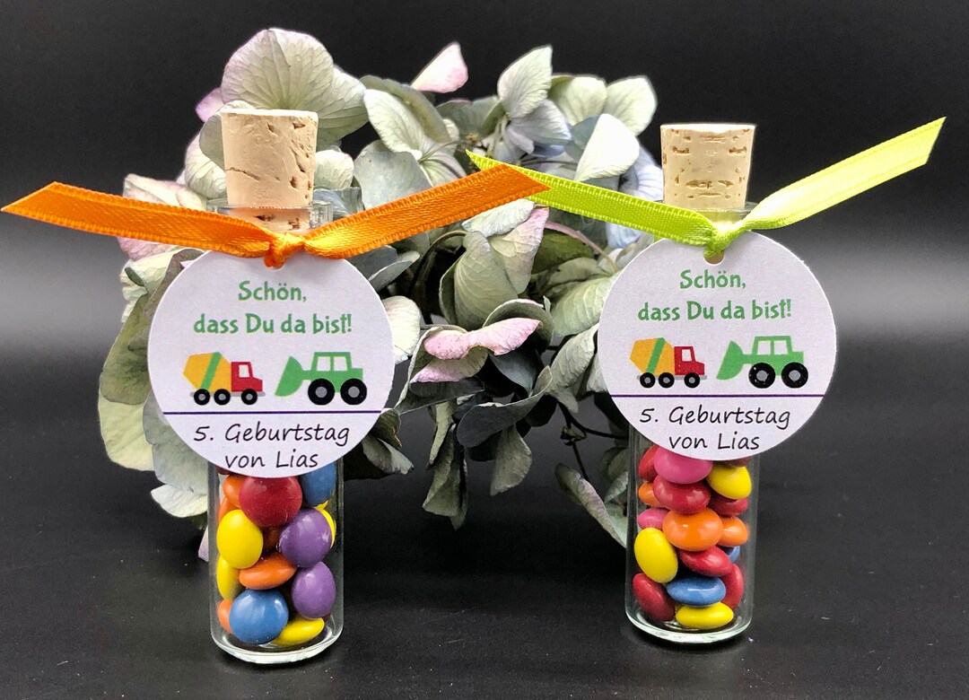 Gastgeschenk Geburtstag, Mitgebsel Geburtstag, 10x Echtglas