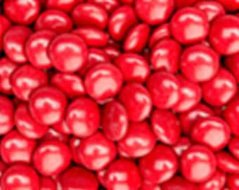 Red chocolate beans, (100g), assorted, single colors, candy bar, (like Smarties)