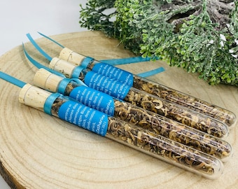 Beautiful guest gifts with flower seeds 10x test tube package,