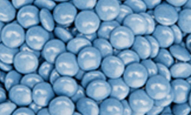 Schokolinsen blau, 100g, sortiert, Einzelfarben, Candybar, wie Smarties Bild 1