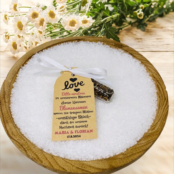 Personalisierte gastgeschenke hochzeit samen Etsy.de
