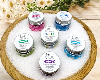 10x personalized crucible, guest gifts, communion, confirmation gifts, fish