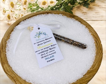 Eucalyptus: Unique guest gift for baptism, communion, confirmation. Personalized with name, occasion and date. *TOP*