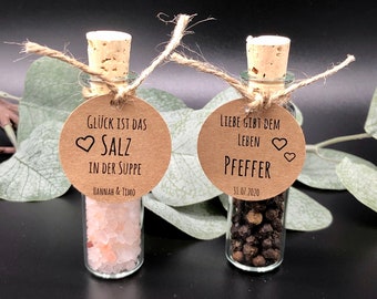 Wedding favors, wedding favors, 10x real glass ship glasses, salt or pepper