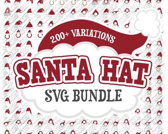 Download Santa Hat Monogram Svg Etsy