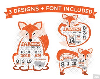 Download Birth Announcement Svg Etsy