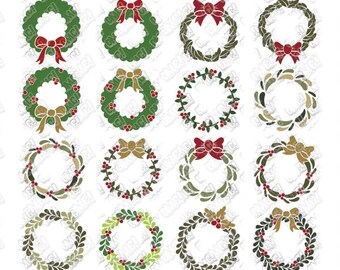 Download Christmas Wreath Svg Etsy
