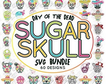 Download Sugar skull cut file | Etsy