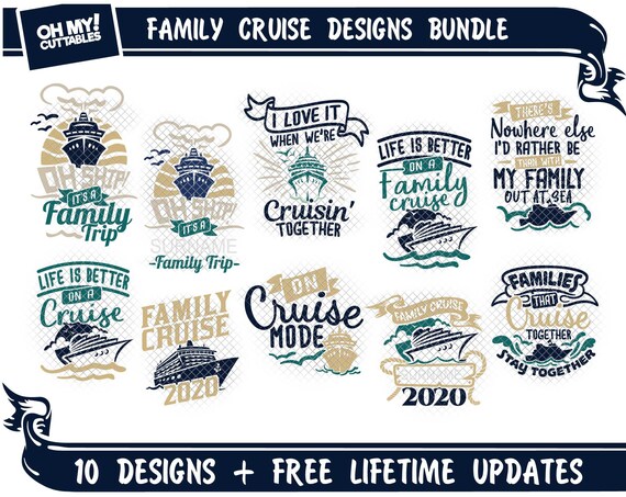 Family Cruise Svg Oh Ship Family Trip Personalized Surname Svg Etsy