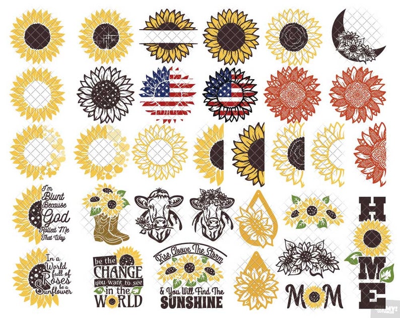 Free Free 153 Silhouette Decal Sunflower Svg SVG PNG EPS DXF File