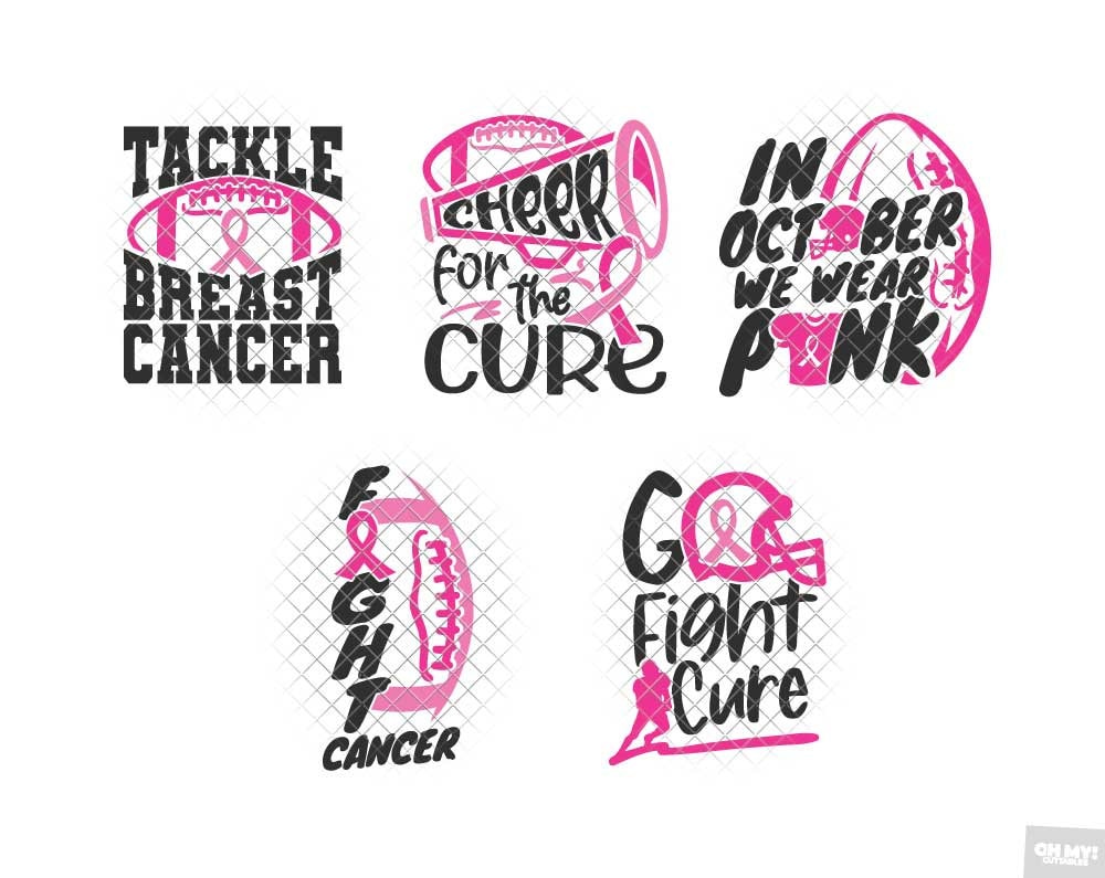 Pink Ribbon Breast Cancer Isolated Grafica di martcorreo · Creative Fabrica