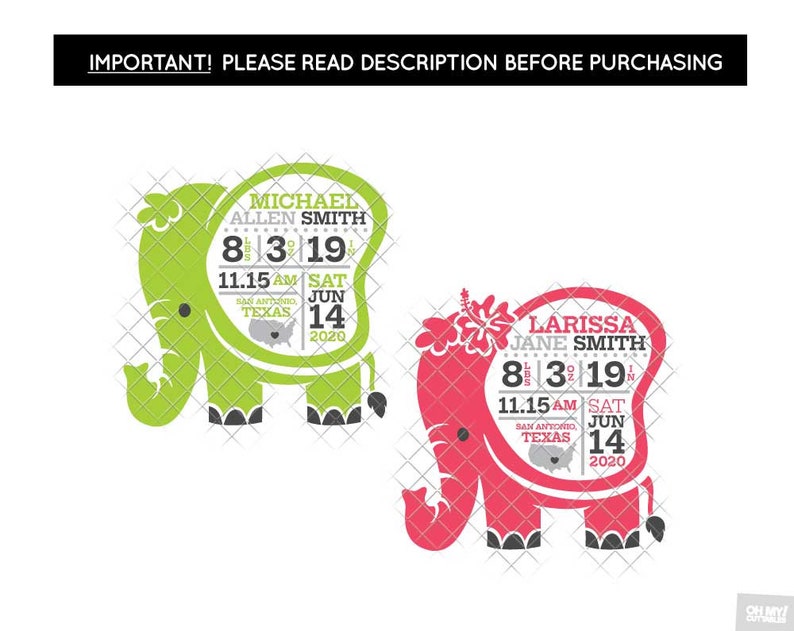 Free Free 91 Elephant Baby Announcement Svg SVG PNG EPS DXF File