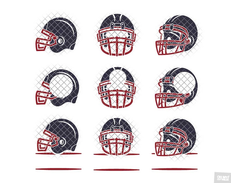 Download Football Helmet SVG Monogram Split svg dxf eps jpeg png ...