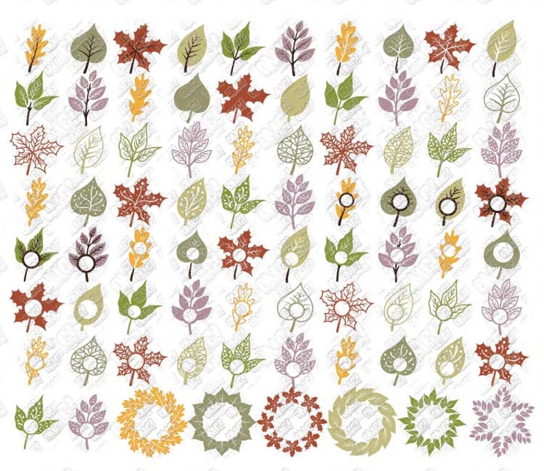Download Leaf SVG Fall Leaves Autumn Monogram svg dxf eps jpeg png ...