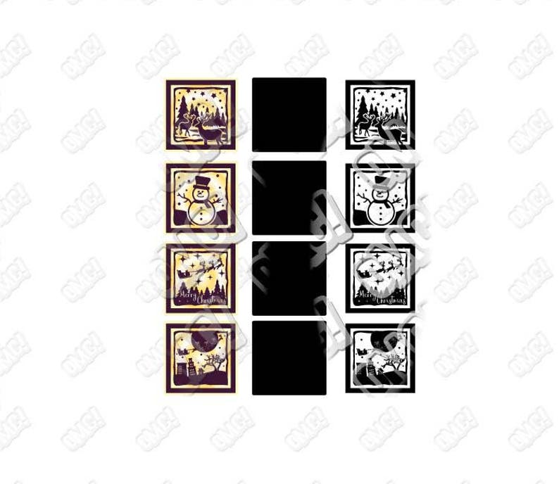 Download Christmas Winter Scene svg dxf eps jpeg format layered ...