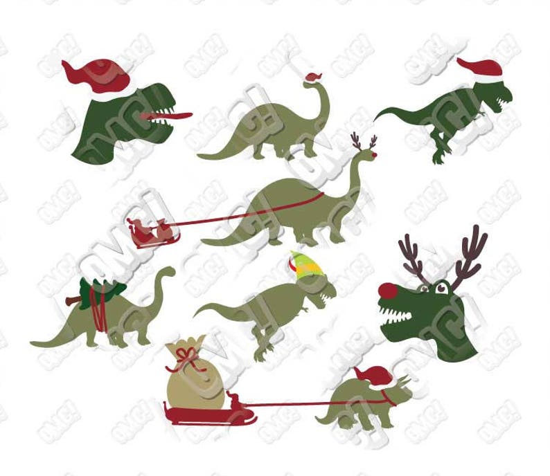 Download Santasaurus Rudolph Dinosaur Svg Bundle Christmas Tree Etsy Yellowimages Mockups