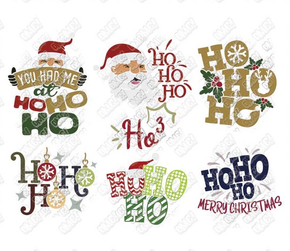 Ho Ho Ho Christmas Title SVG scrapbook cut file cute clipart files