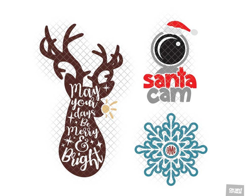 Download Christmas SVG Bundle svg dxf eps jpeg layered cutting ...