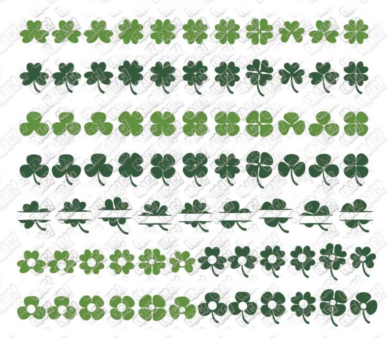 Download Shamrock SVG Monogram Clover Four Leaf svg dxf eps png ...