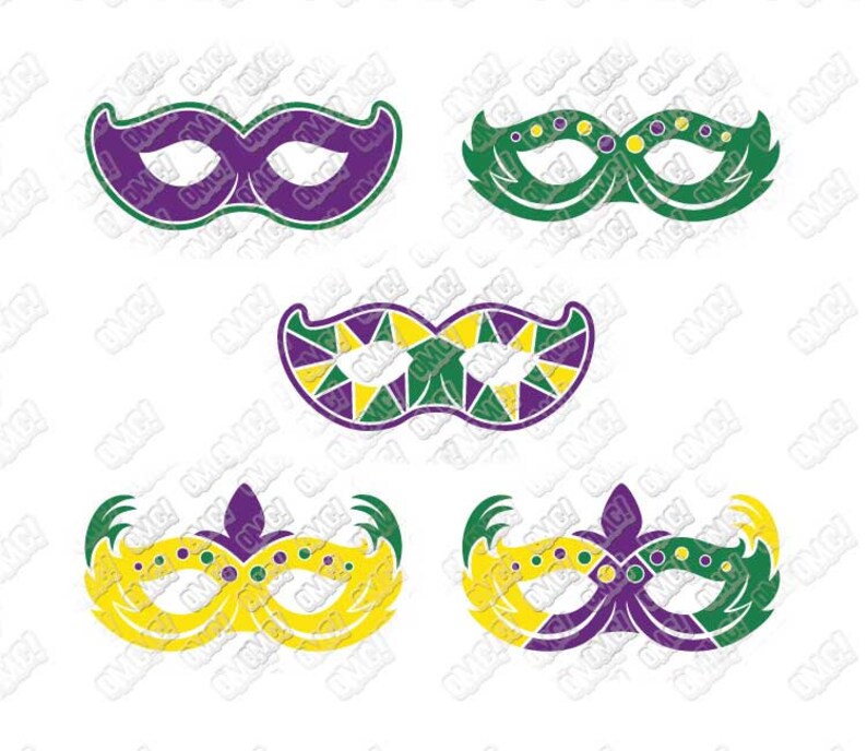 Download Mardi Gras Mask SVG Masquerade Monogram Beads svg dxf eps ...