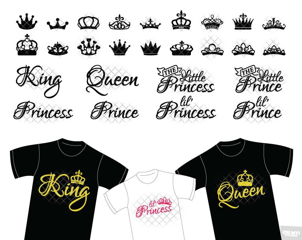 Shirts SVG Matching Royal King Queen 
