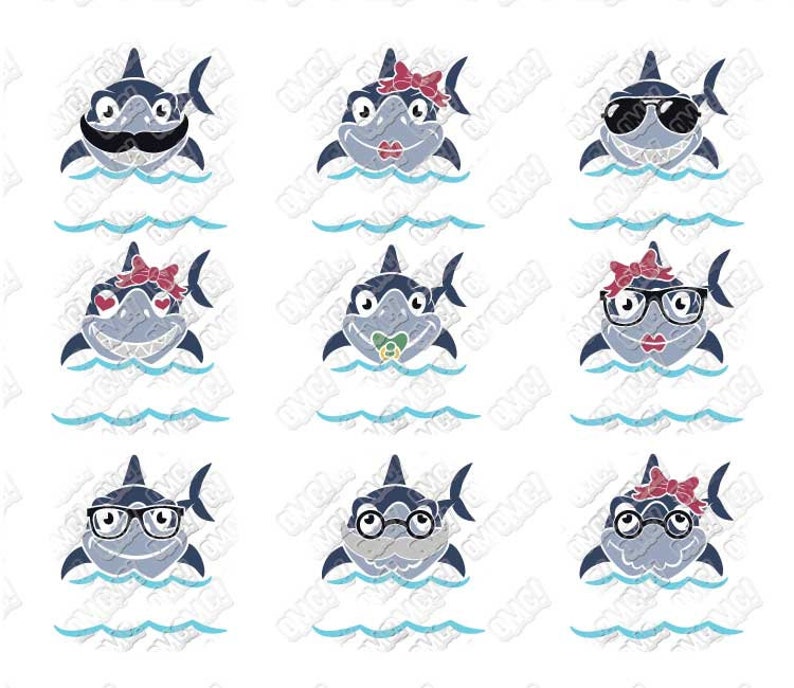 Free Free 238 Shark Monogram Svg SVG PNG EPS DXF File