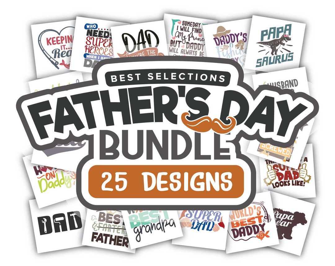 Fathers Day SVG Bundle Svg Dxf Eps Jpeg Png Format Layered Cutting ...
