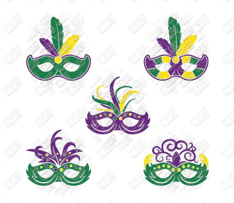Download Mardi Gras Mask SVG Masquerade Monogram Beads svg dxf eps ...