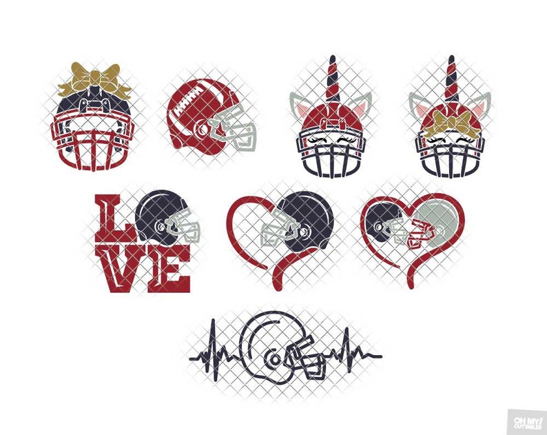 Download Football Helmet SVG Monogram Split svg dxf eps jpeg png ...