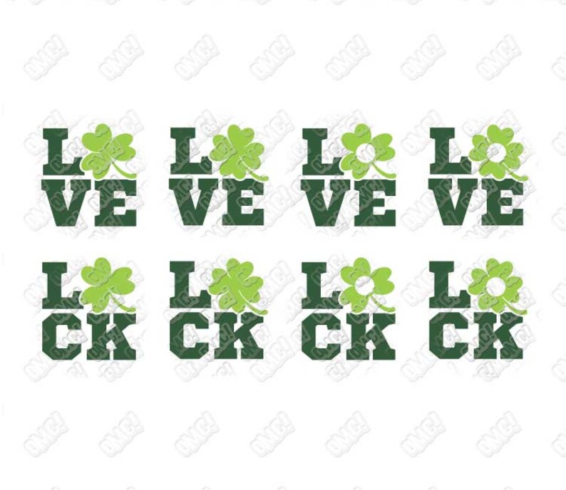 Download Shamrock SVG Monogram Clover Four Leaf svg dxf eps png ...