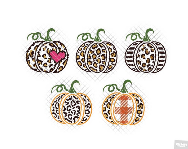 Download Leopard Pumpkin SVG Bundle Monogram Frame Split svg dxf ...