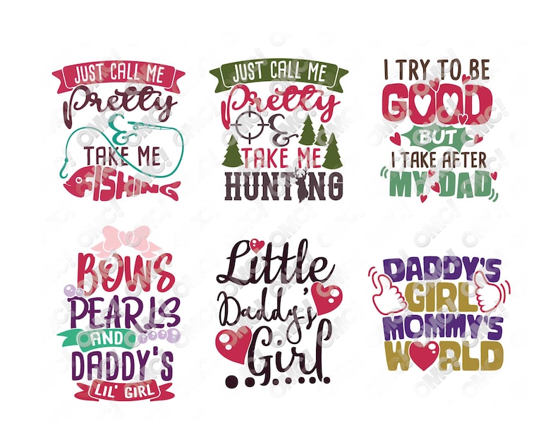Download Daddy's Girl Children SVG dad daughter father kids dxf eps | Etsy