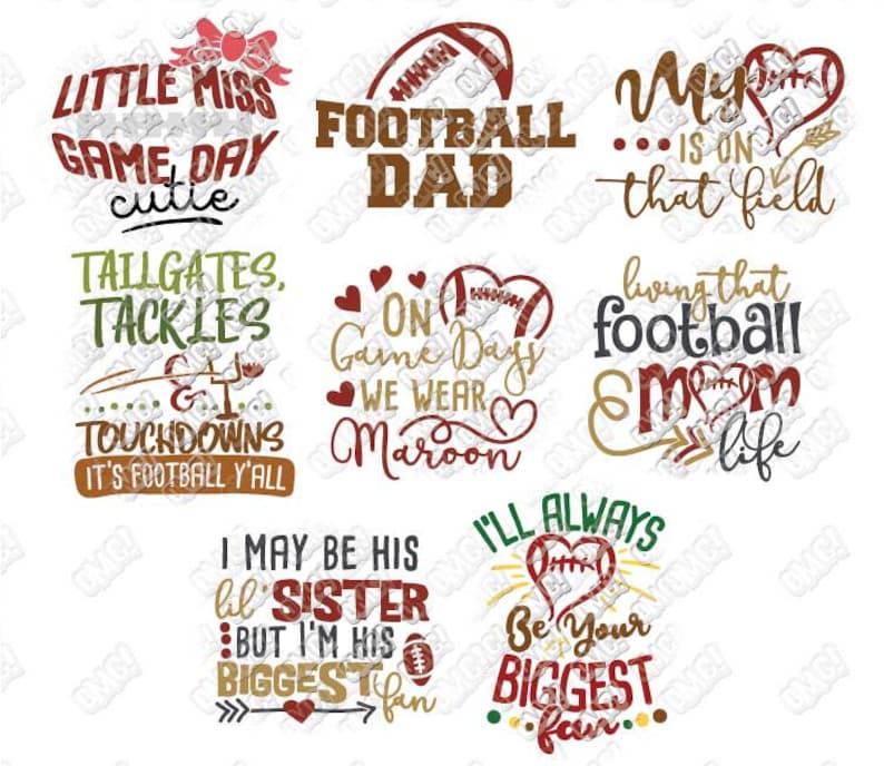Download Football SVG Bundle Monogram Shirt Split Quotes Sayings ...