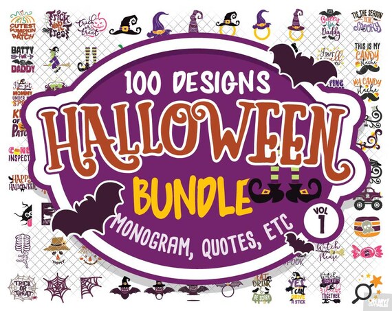 Download Halloween Svg Bundle Vol 1 Monogram Quotes Svg Dxf Eps Jpeg Etsy