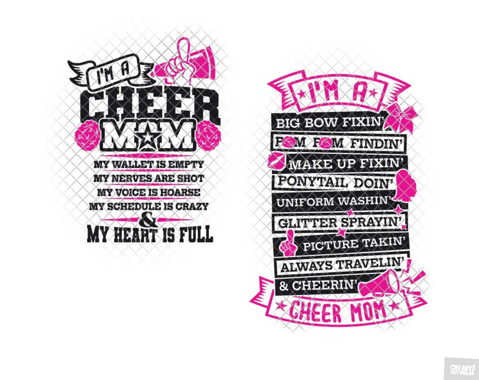Cheer Mom SVG Cheerleader svg dxf eps jpeg png format layered Etsy