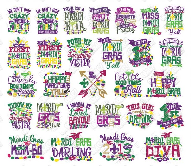 mardi gras terms phrases