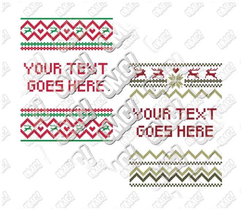 Download Christmas Sweater Ugly Template SVG plus alphabet font ...