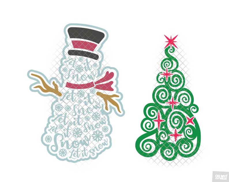 Download Christmas SVG Bundle svg dxf eps jpeg layered cutting ...