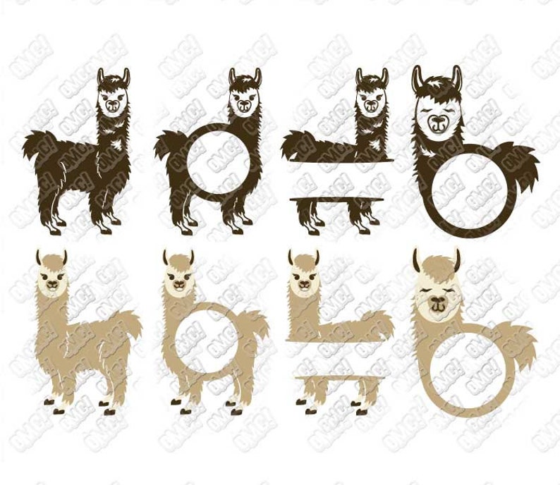 Download Llama SVG Bundle Face Eyelash Monogram svg dxf eps jpeg ...