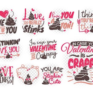 Valentine Toilet Paper SVG Bundle svg dxf eps jpeg format layered cutting files clipart die cut decal vinyl cutter cricut silhouette