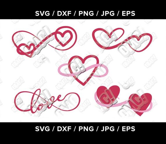 Download Infinity Love Heart Valentine svg dxf eps jpeg png format ...