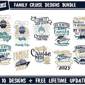 Family Cruise SVG Oh Ship Family Trip Personalized Surname svg dxf eps jpeg png clipart cricut silhouette cut files