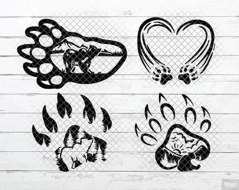 Free Free Bear Paw Svg Free Download 880 SVG PNG EPS DXF File
