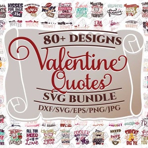 Valentinstag Zitate SVG Phrasen Bundle Junge Mädchen Mama Papa svg dxf eps jpeg png Format Layered Schneidedateien Clipart sterben geschnitten Cricut Silhouette