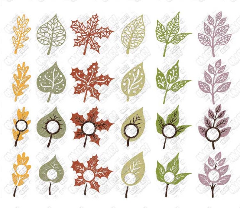 Download Leaf SVG Fall Leaves Autumn Monogram svg dxf eps jpeg png ...