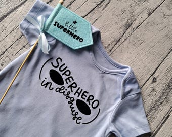 Baby boys Superhero babygrow