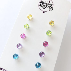 Tiny Pastel Flower Stud Earrings for Sensitive Ears/ Dainty Daisy Earrings for Girls/ Hypoallergenic Studs for Girls/ Cute Stud Earrings Set