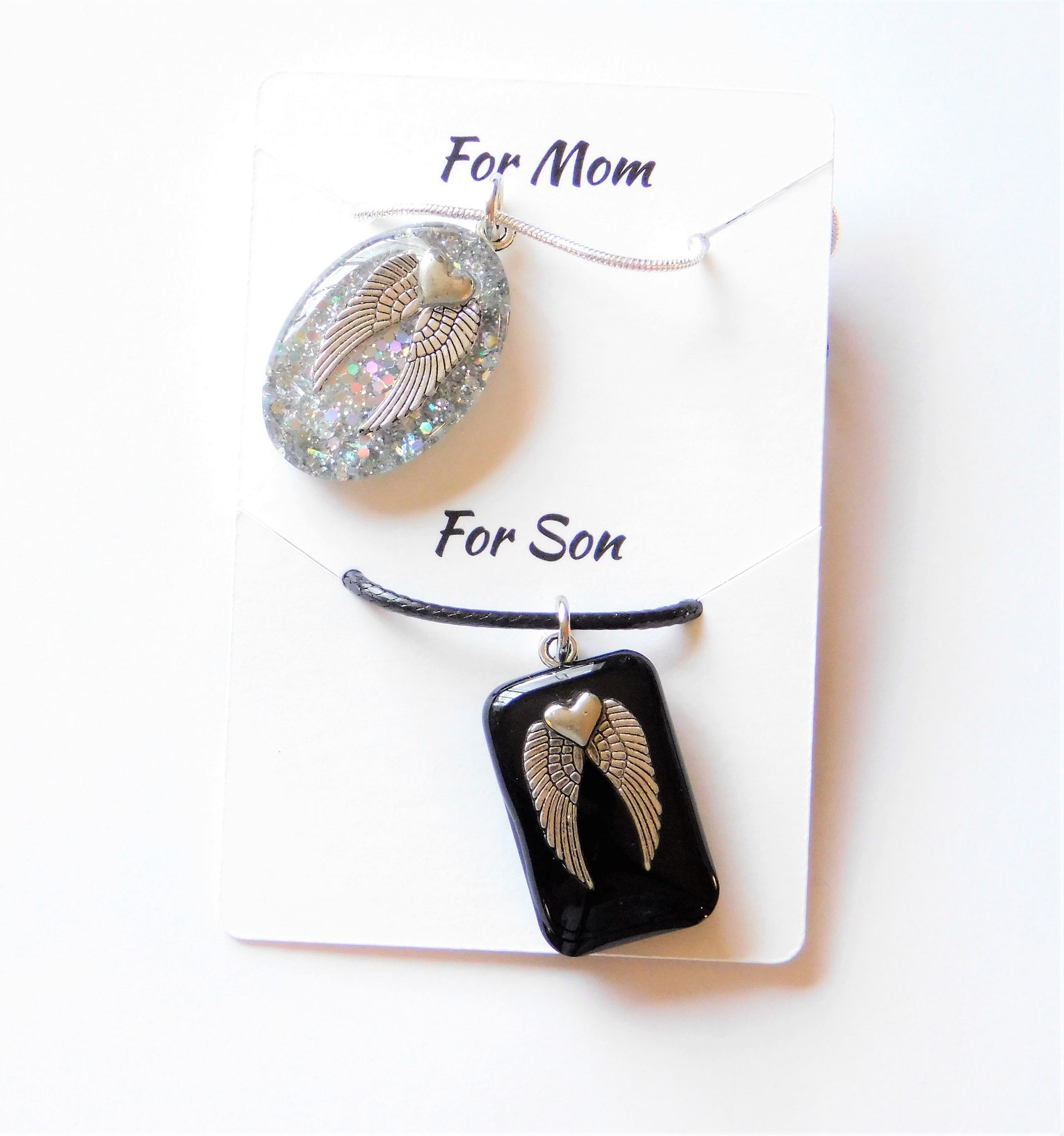 Mom and Son Necklace Mother Son Jewelry Meaningful Gift Etsy